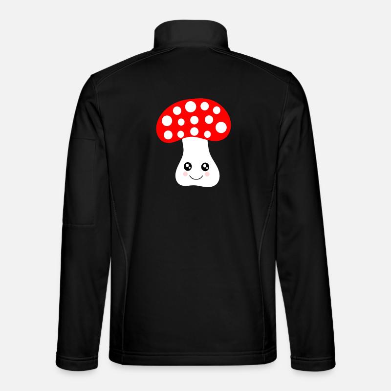 Kawaii, mushroom, toadstool Unisex Softshell Jacket