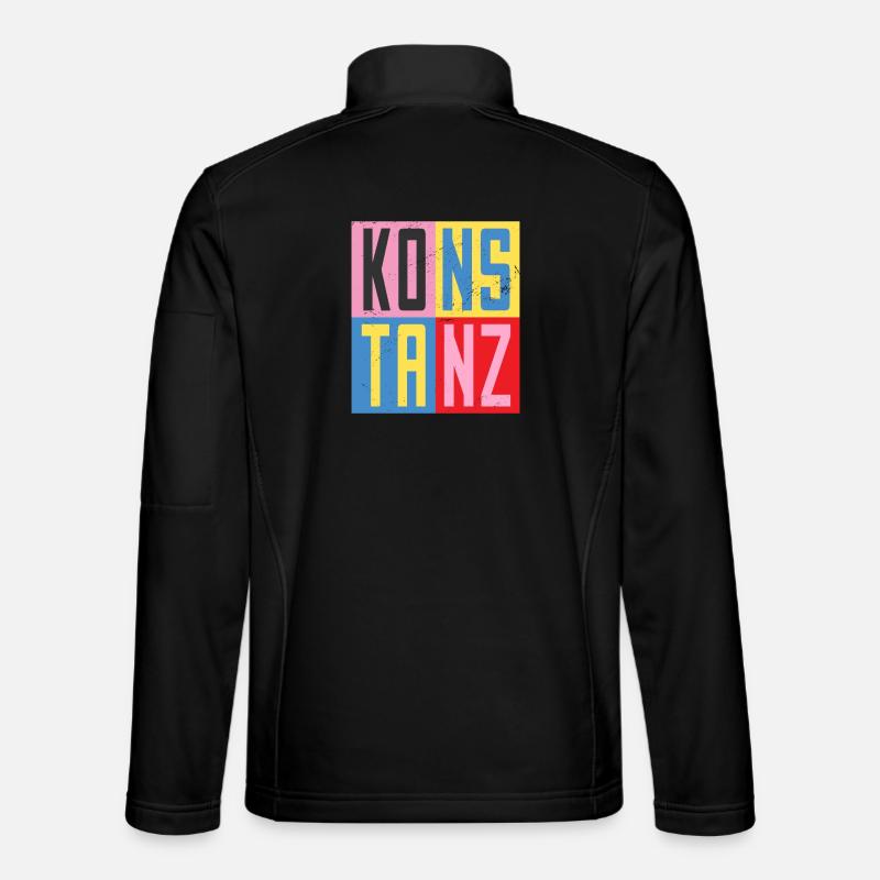 Konstanz Städte Design - Unisex Softshelljacke - Schwarz