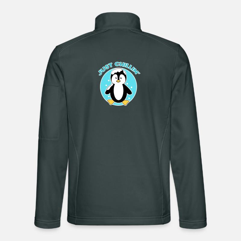 Pinguin Statement Eis Kalt Vogel Schnee Tier Unisex Softshelljacke