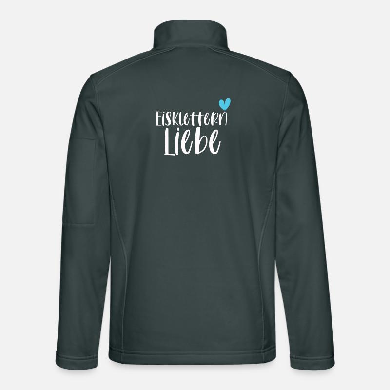 Klettern Eisklettern Liebe Eispickel Geschenk Unisex Softshelljacke