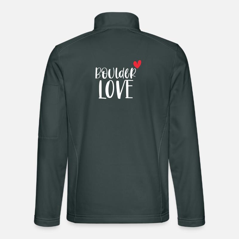 Climbing Bouldering Boulder Love Mountains Gift Unisex Softshell Jacket