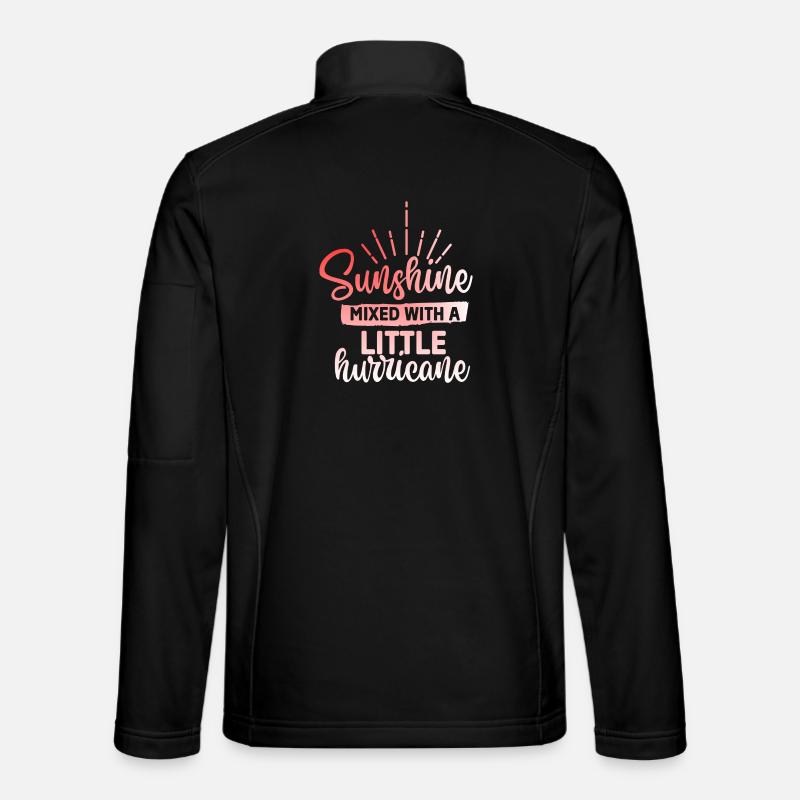Sunshine mixed with a hurricane - Unisex Softshell Jacket - black