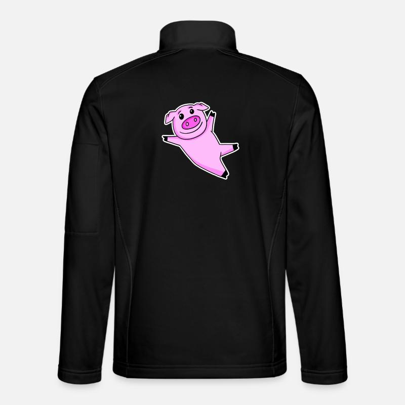 Cochon mignon Veste en tissu softshell Unisexe