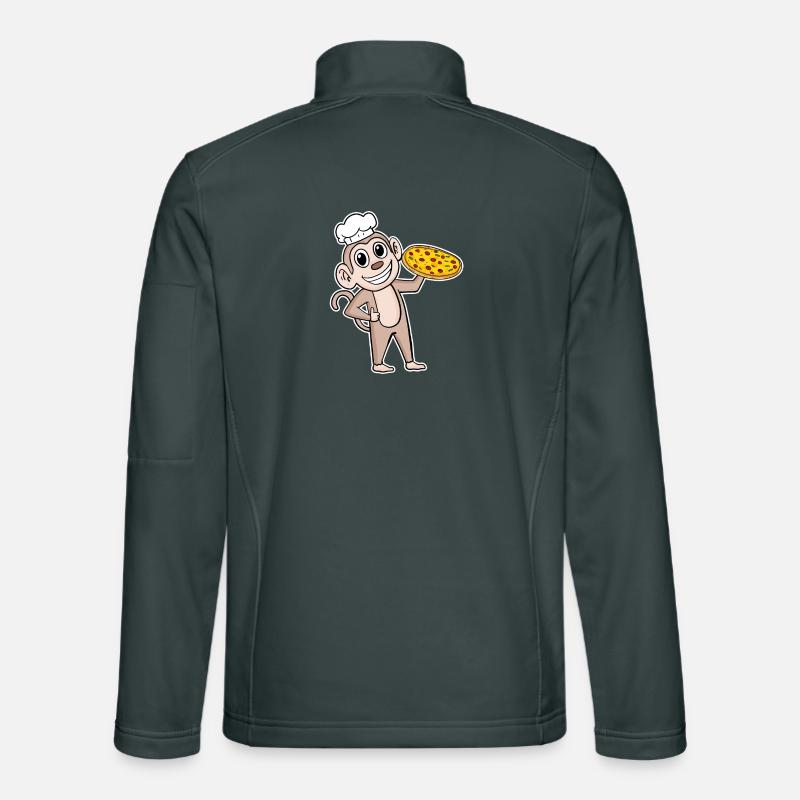 Pizzabäcker Pizza Koch Affe Italienisch Unisex Softshelljacke