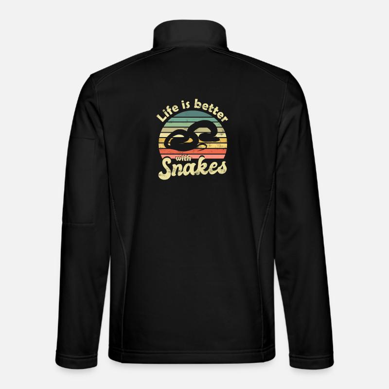 Snake snakes - Unisex Softshell Jacket - black
