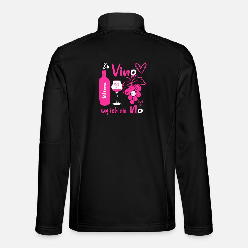 Wine lovers - Unisex Softshell Jacket - black