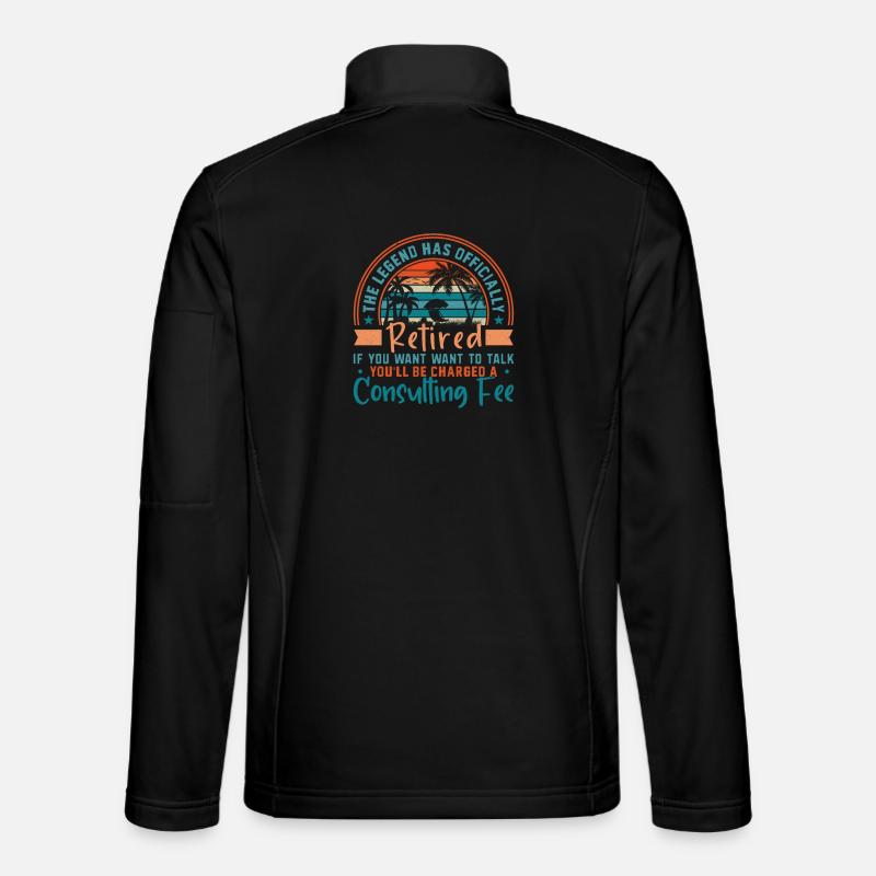 The legend is officially retired - Unisex Softshell Jacket - black
