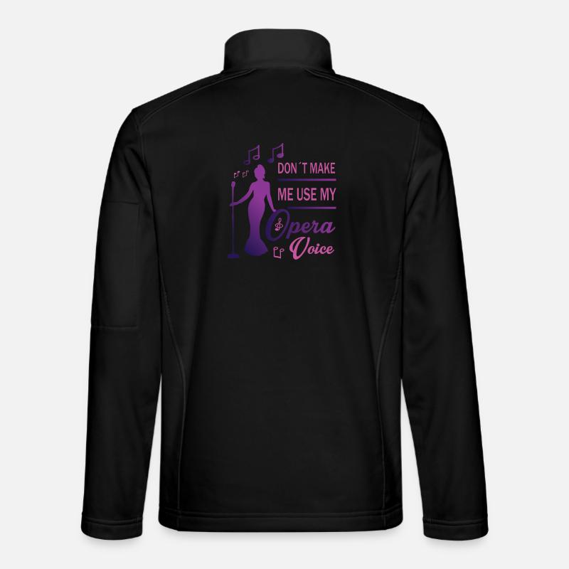 Voix forte - Veste en tissu softshell Unisexe - noir