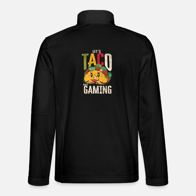 Let’s Taco Bout Gaming Geek - Veste en tissu softshell Unisexe - noir