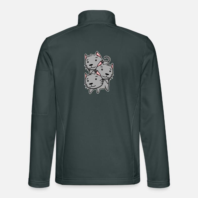 Chats mignons Veste en tissu softshell Unisexe