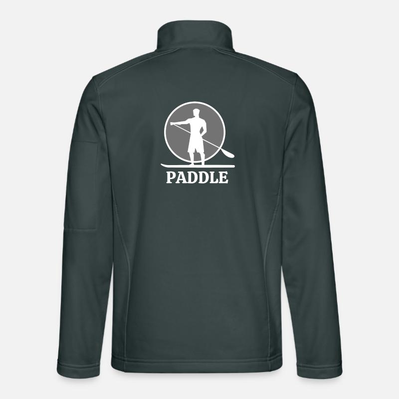 Paddle, paddle, fan de paddle, faire du paddle Veste en tissu softshell Unisexe