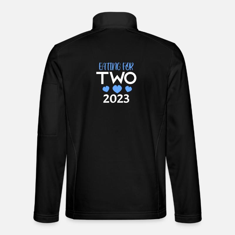 Gemini Pregnant Pregnancy 2023 - Unisex Softshell Jacket - black