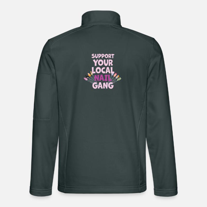 Support your local Nail Gang Nail Tech Unisex Softshell Jacket