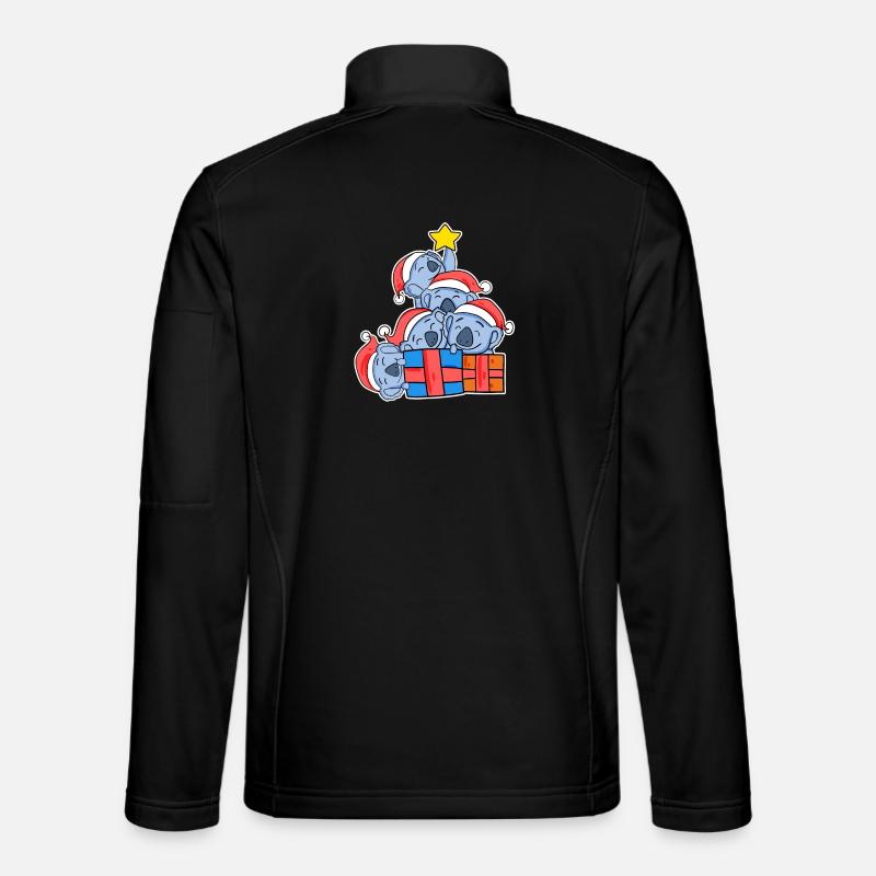 Weihnachten Weihnachtsbaum Koala - Koalas - Unisex Softshelljacke - Schwarz