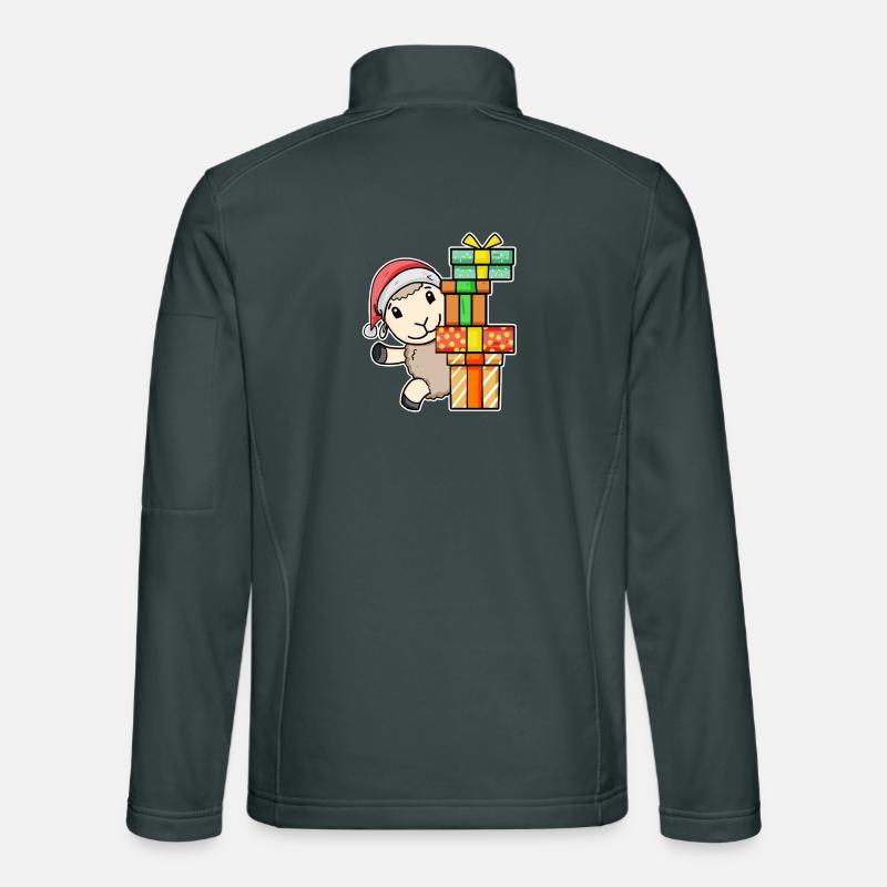 Weihnachten Schaf mit Geschenke Unisex Softshelljacke