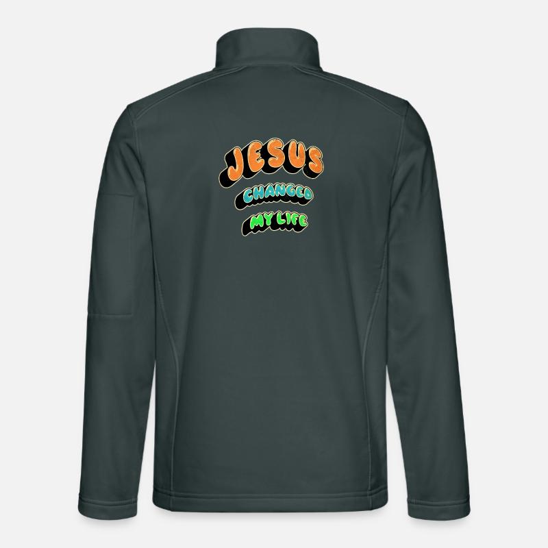 Jesus changed my life Unisex Softshell Jacket