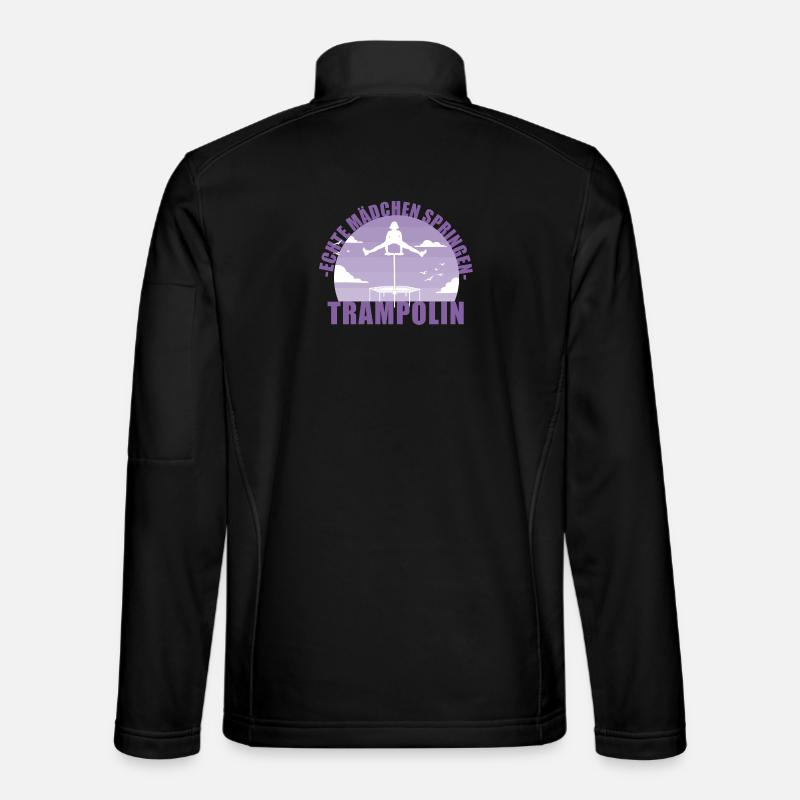 Echte Mädchen springen Trampolin Geschenk Unisex Softshelljacke
