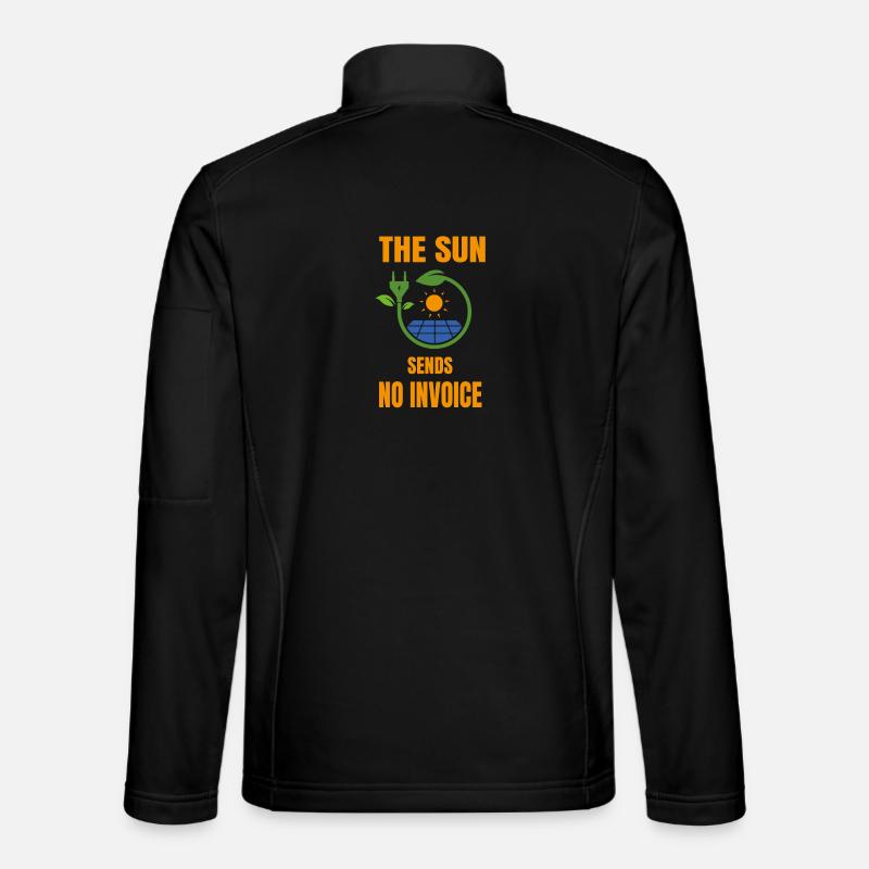 Sonne Keine Rechnung Solaranlage Solarstrom - Unisex Softshelljacke - Schwarz