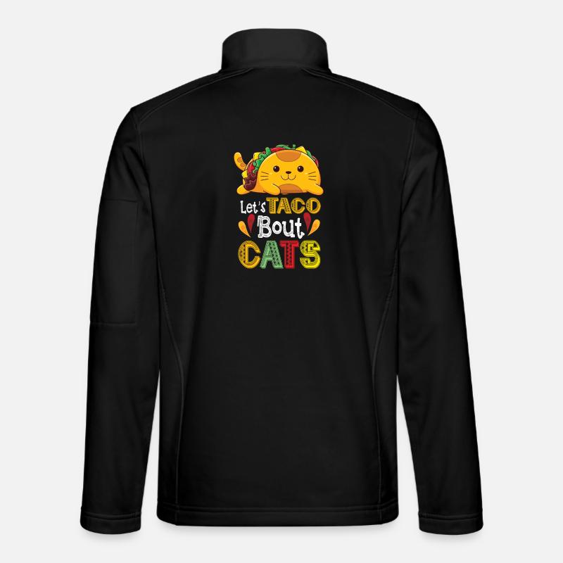 Let's Taco Bout Cats Catlover - Unisex Softshell Jacket - black