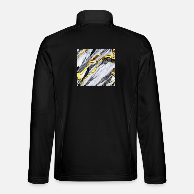 Marble gold structure Unisex Softshell Jacket