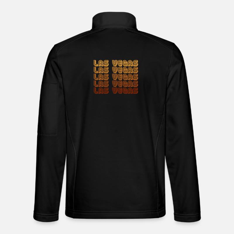 LasVegas Gradient Grid - Unisex Softshelljacke - Schwarz