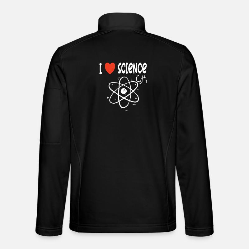 I love science - Unisex Softshell Jacket - black