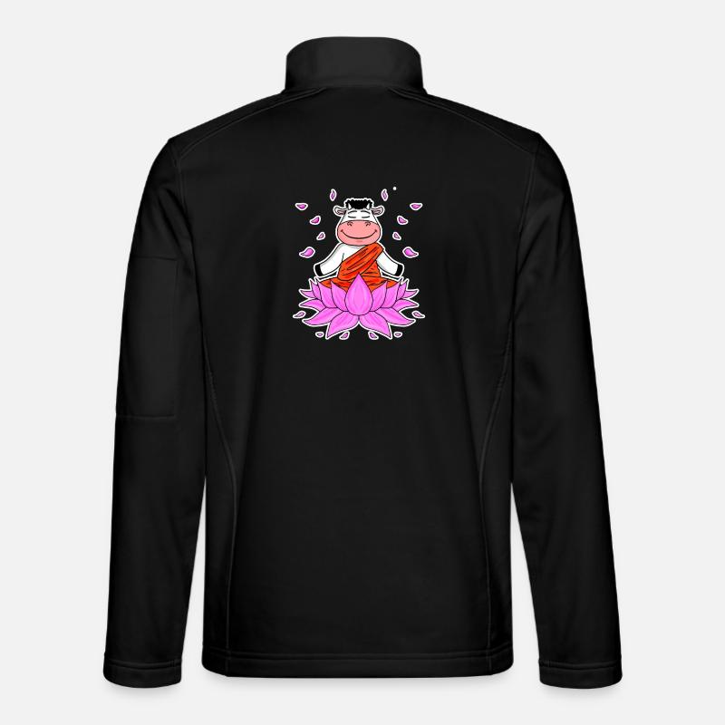 Yoga Cow - Unisex Softshell Jacket - black