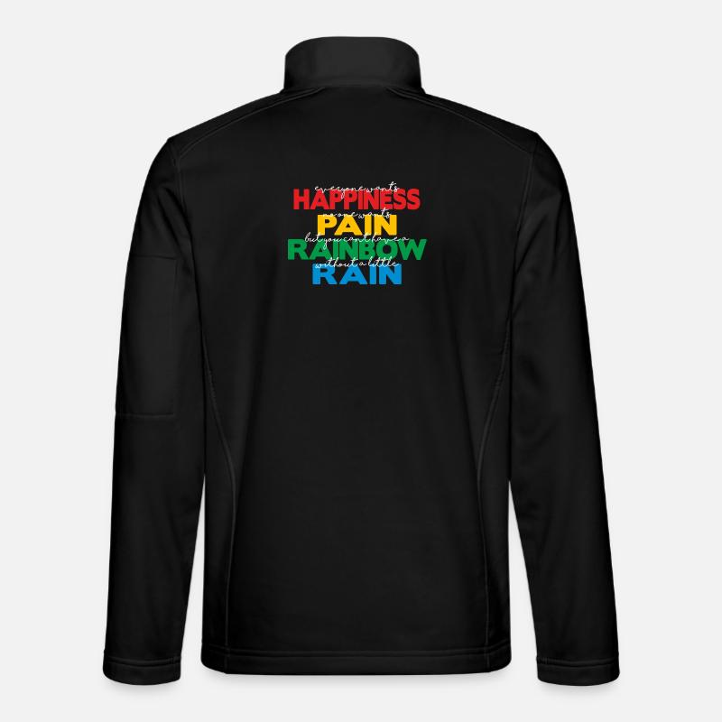 Happiness (dark) - Unisex Softshell Jacket - black