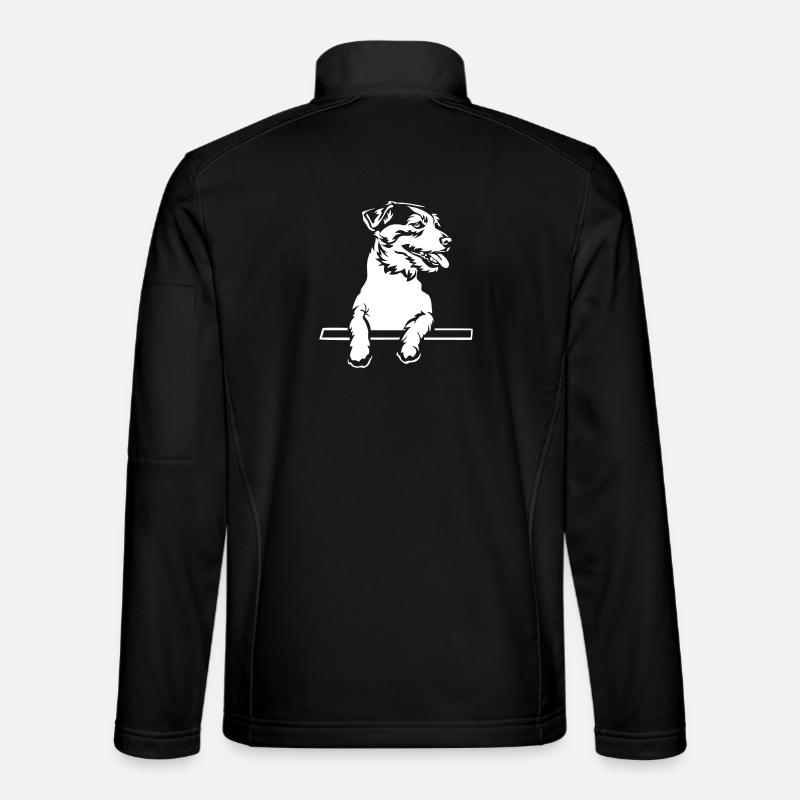 Jack Russell Terrier "Black Edition" - Unisex Softshell Jacket - black