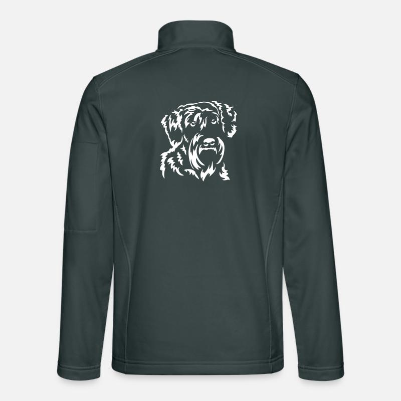 Schnauzer Kopf "Black Edition" Unisex Softshelljacke