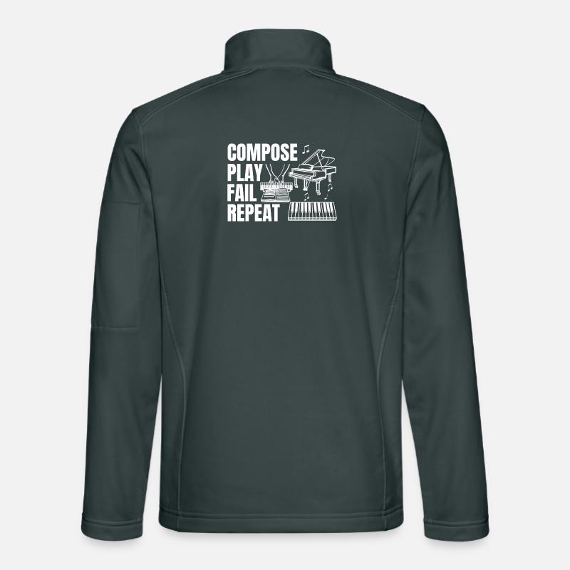 Composing Play Fail Repeat Unisex Softshell Jacket