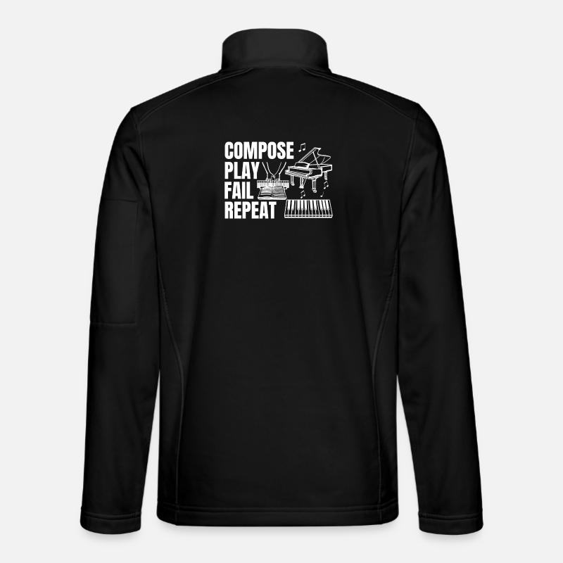 Composing Play Fail Repeat Unisex Softshell Jacket