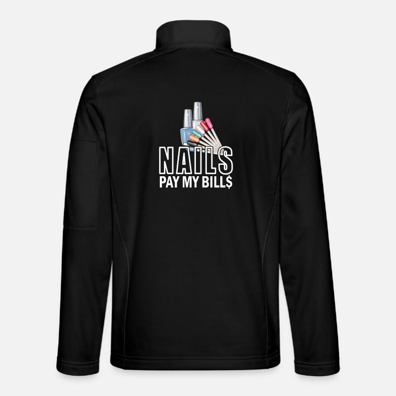 Nails Pay My Bills Manicure - Unisex Softshell Jacket - black