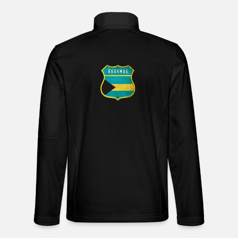 Bahamas vapensköld flaggor design - Softshelljacka unisex - svart