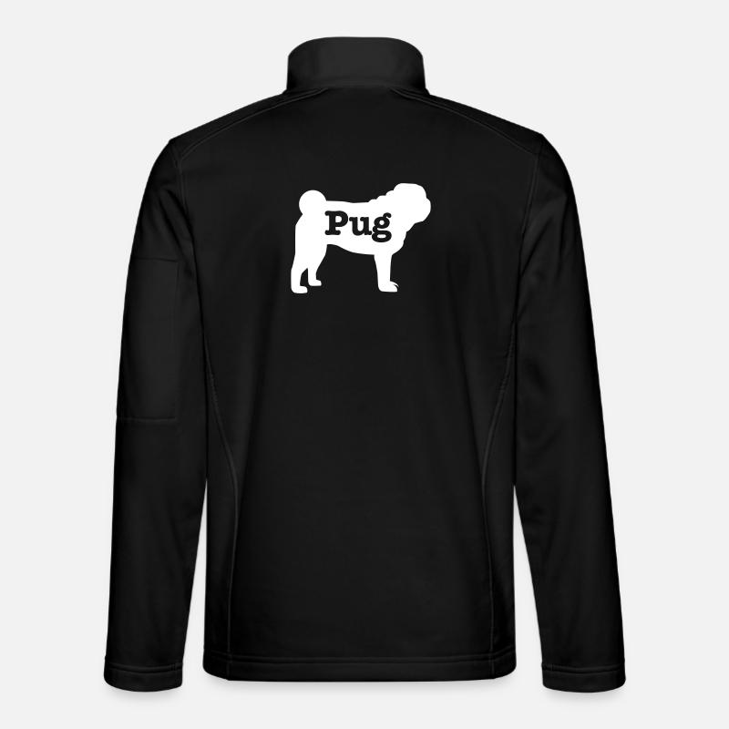 Pug - Unisex Softshell Jacket - black