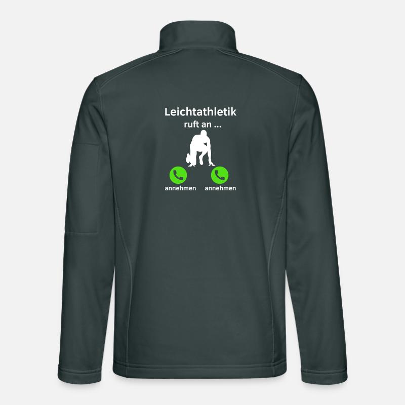 Leichtathletik ruft an - annehmen oder annehmen? Unisex Softshelljacke