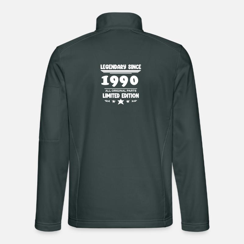1990 - Né 1990 - Année de construction 1990 Veste en tissu softshell Unisexe