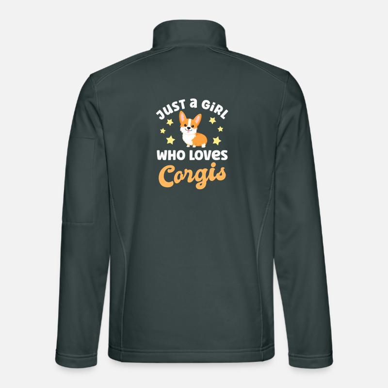 Dog Corgi Unisex Softshell Jacket