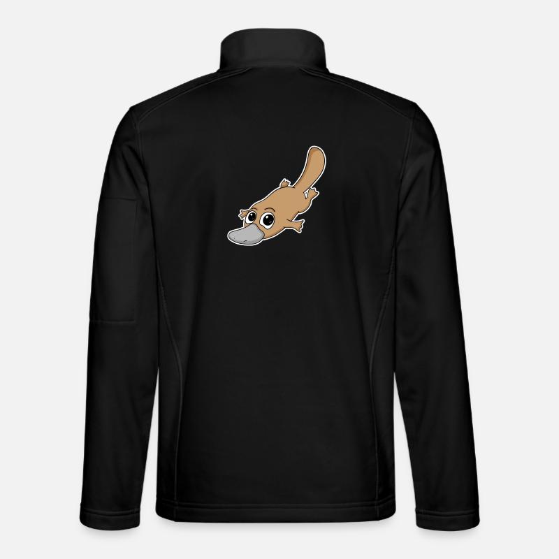 Schnabeltier - Unisex Softshelljacke - Schwarz