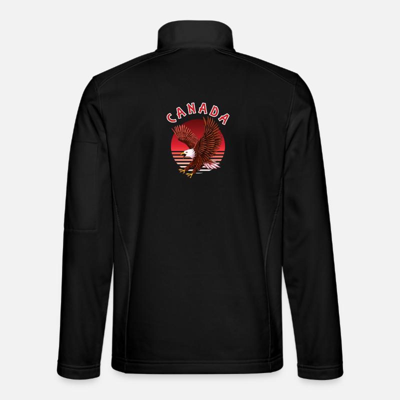 Canada Eagle - Unisex Softshell Jacket - black