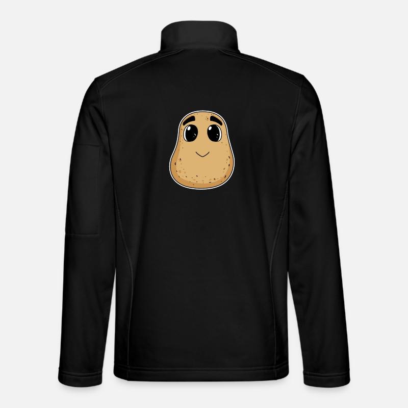 Potato motif - Unisex Softshell Jacket - black