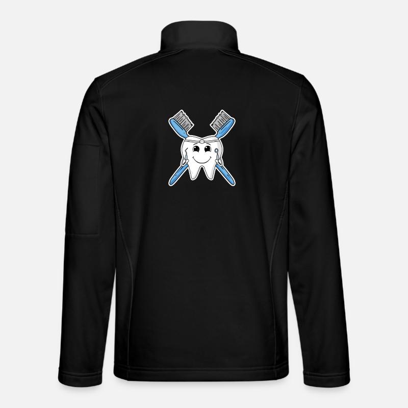 Tooth teeth - Unisex Softshell Jacket - black