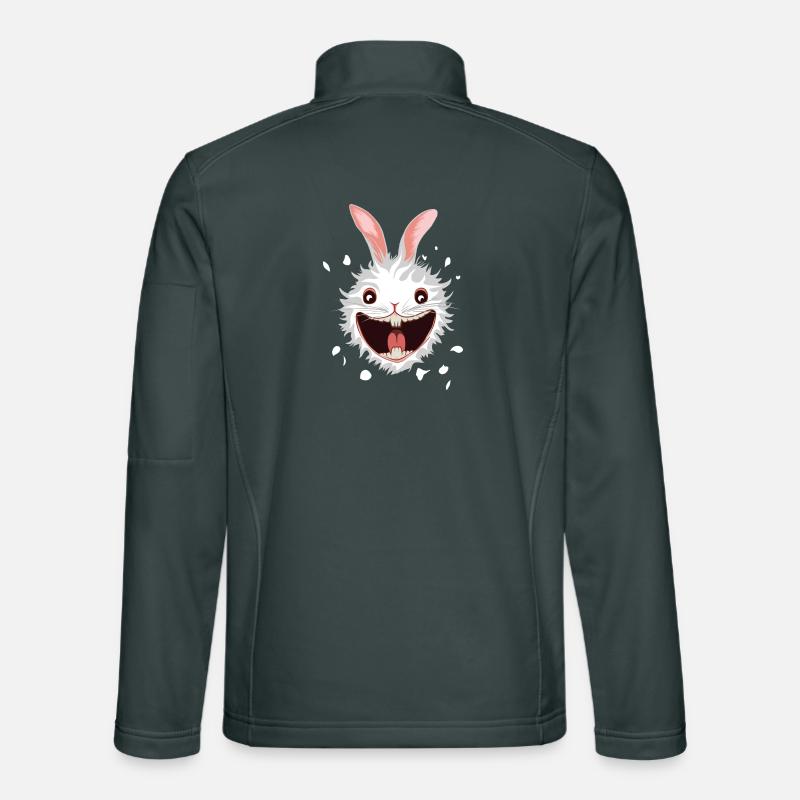 White Rabbit Head Unisex Softshell Jacket
