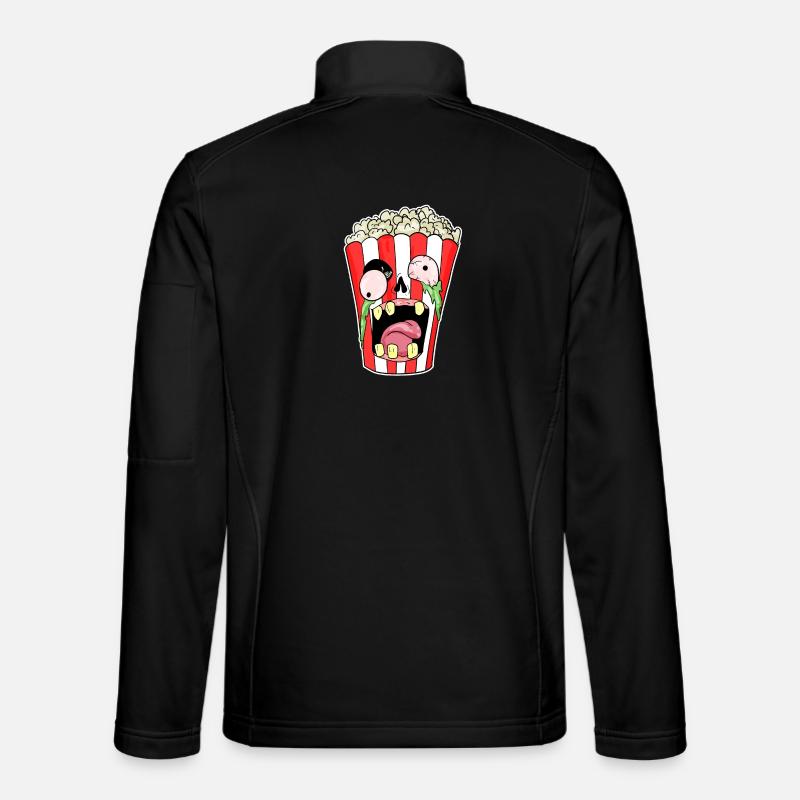 Popcorn Zombie Horror Unisex Softshell Jacket