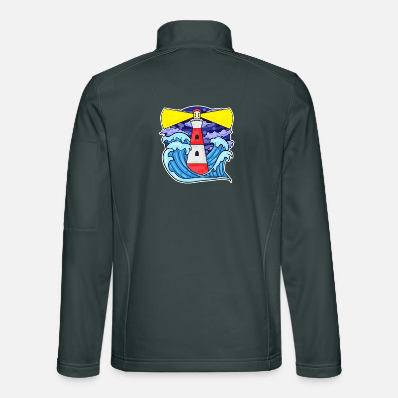 Lighthouse Coast Sea Sea Unisex Softshell Jacket