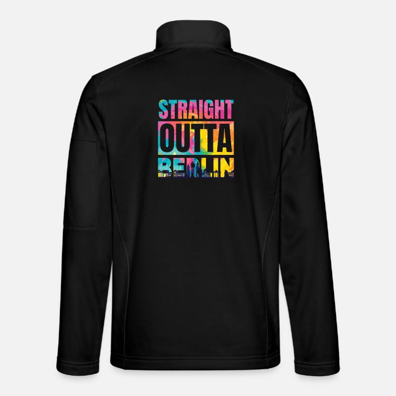 Direkt aus Berlin - Unisex Softshelljacke - Schwarz