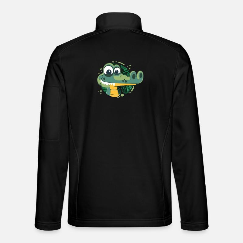 Snappy Birthday Alligator! - Unisex Softshelljacke - Schwarz