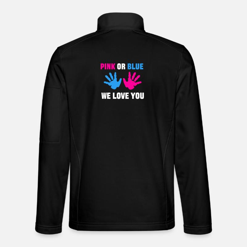 Forældre Graviditet Gravid Erklæring Mor - Unisex softshelljakke - sort