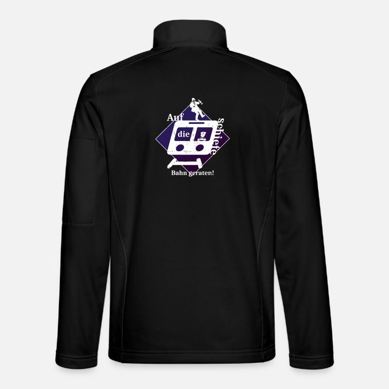 Schiefe Bahn - Unisex Softshelljacke - Schwarz