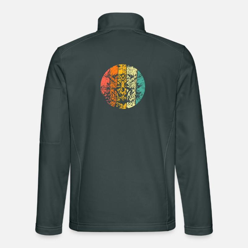 Owl Eagle Owl retro Unisex Softshell Jacket